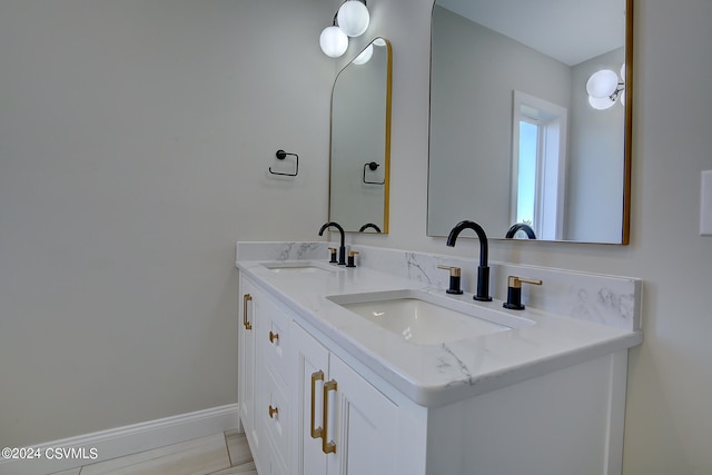 bathroom featuring vanity