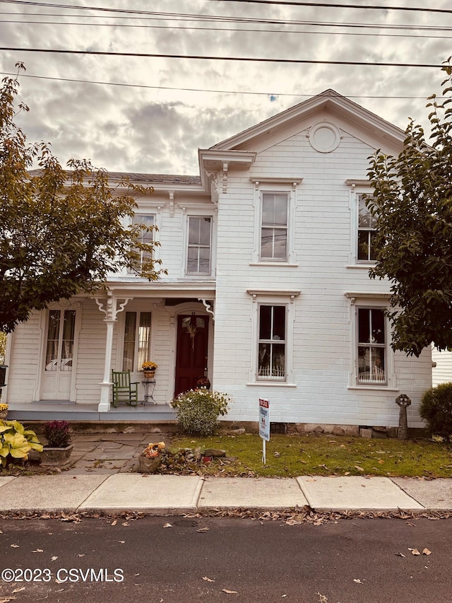 view of front of home with a porch