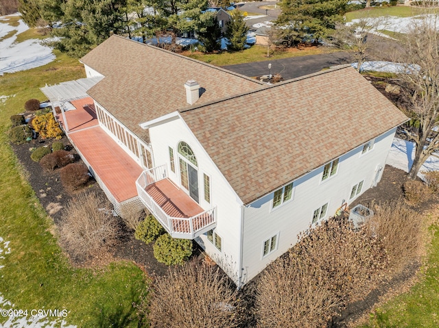 birds eye view of property