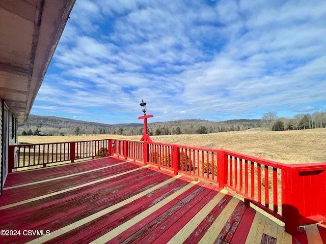 263 Bonnieville Rd, Stillwater, PA 17878 - wooden deck with a rural view