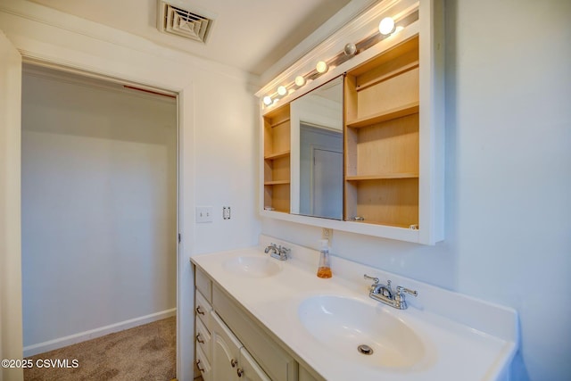 263 Bonnieville Rd, Stillwater, PA 17878 - bathroom with double vanity and baseboards