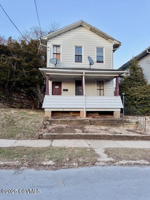 view of front of house with a porch