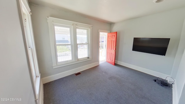 view of carpeted empty room