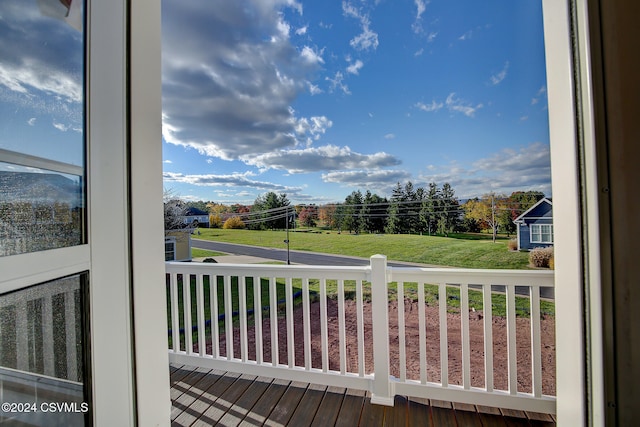 view of balcony