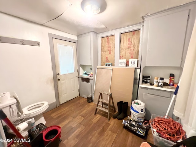 interior space featuring light hardwood / wood-style flooring