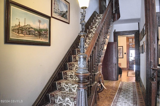 view of stairway