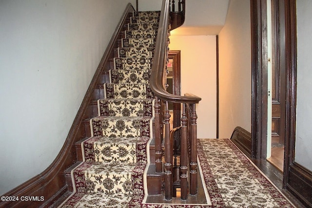 view of staircase