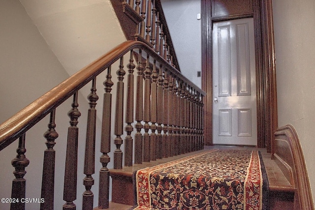 view of staircase