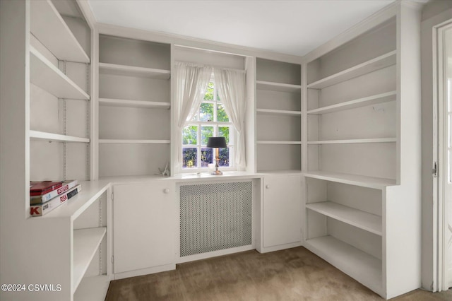 pantry with radiator