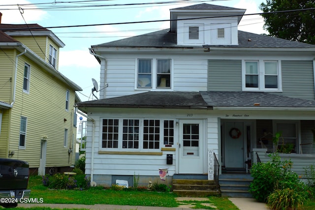 view of front of house with a porch