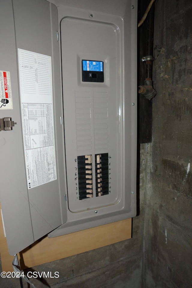 utility room with electric panel