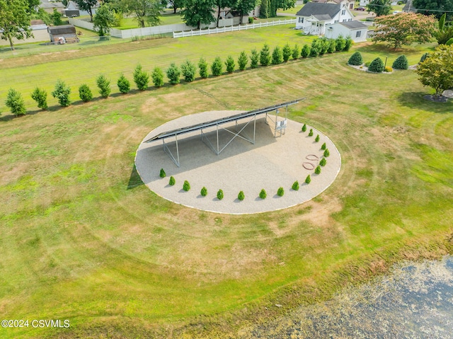 drone / aerial view featuring a rural view