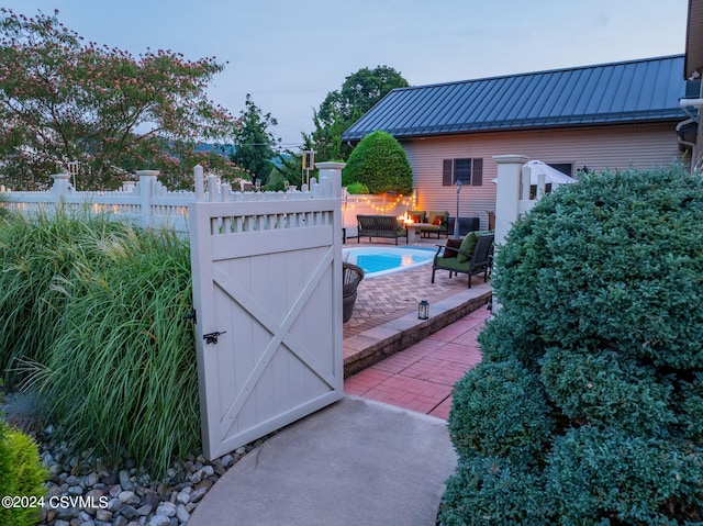 exterior space with a patio area