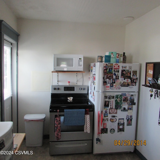 kitchen with white appliances