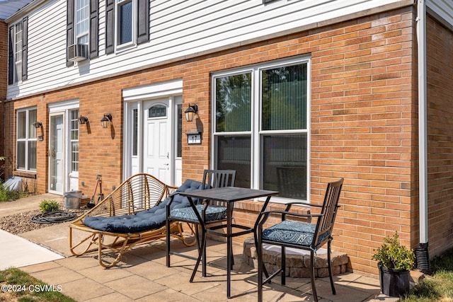 view of patio featuring cooling unit