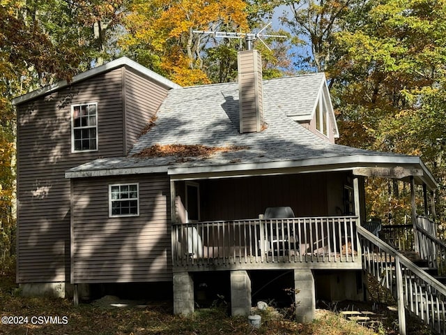 view of rear view of property