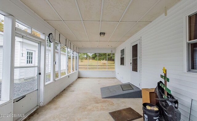 view of sunroom / solarium