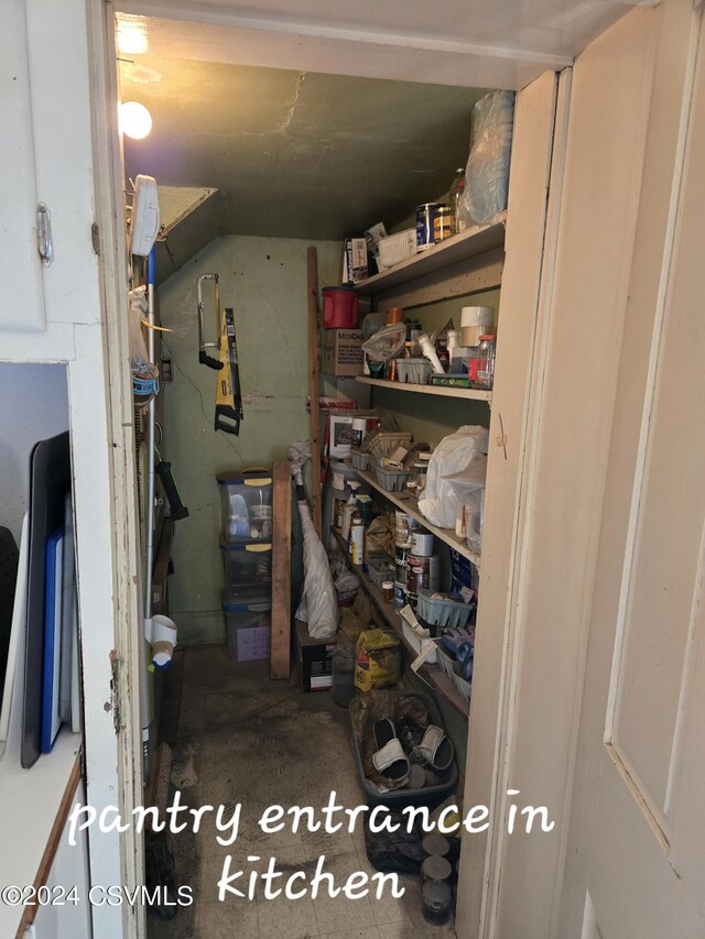 view of pantry