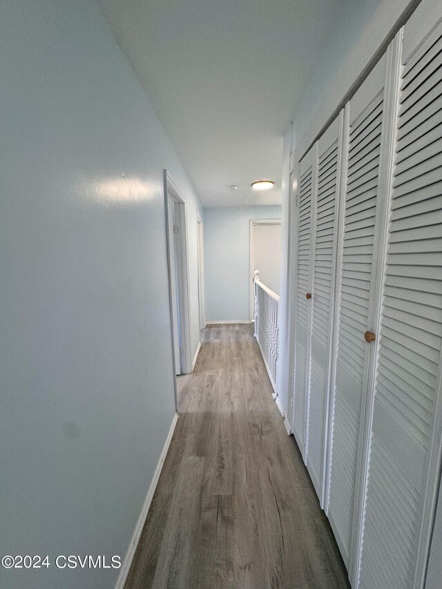 112 Green St, Edwardsville, PA 18704 - hall with wood finished floors and baseboards
