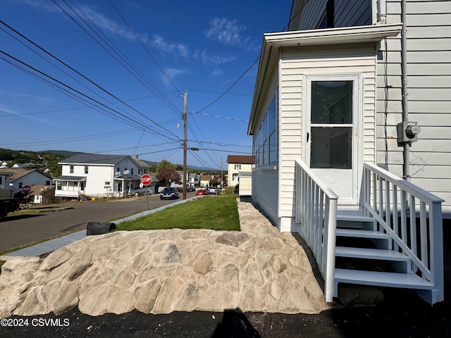 112 Green St, Edwardsville, PA 18704 - exterior space with a residential view