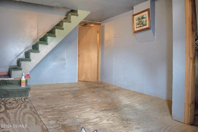 view of basement