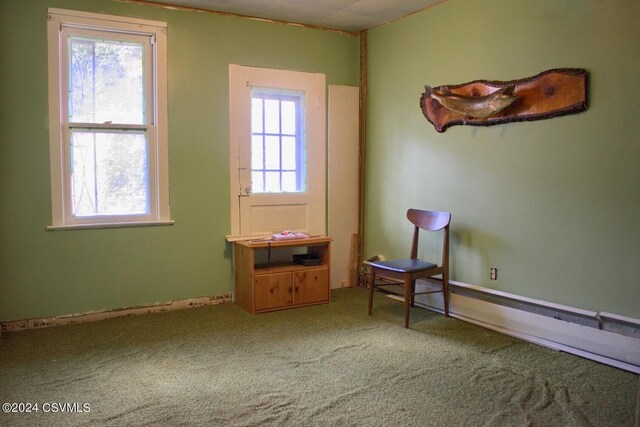 unfurnished room featuring carpet flooring