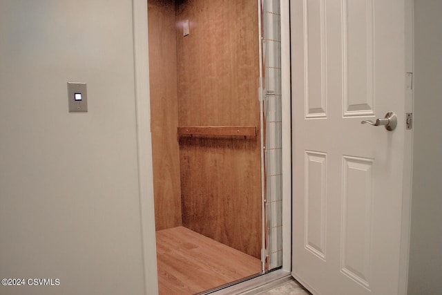 bathroom with elevator