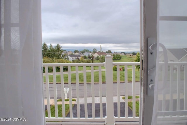 view of balcony