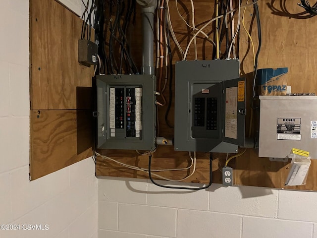 utility room with electric panel