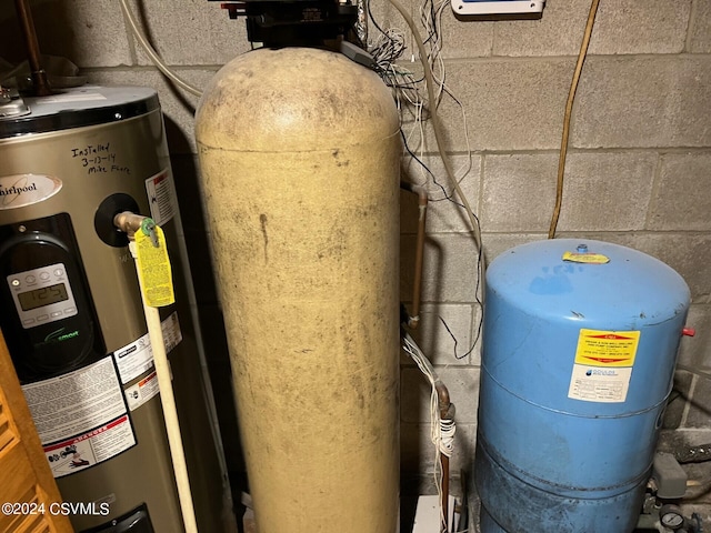 utilities featuring electric water heater