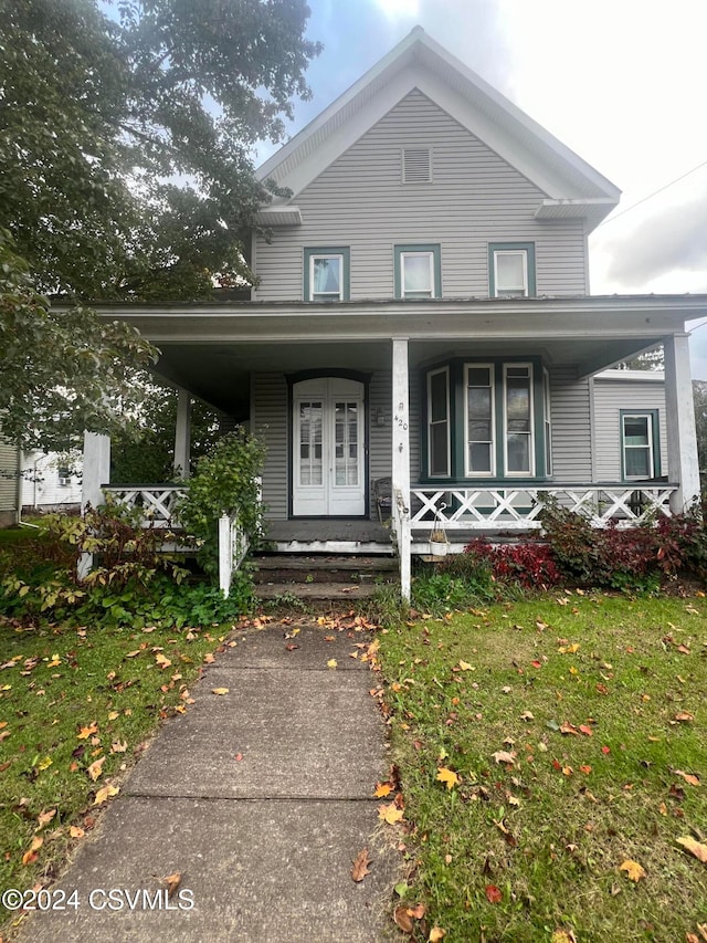 view of front of house with a porch