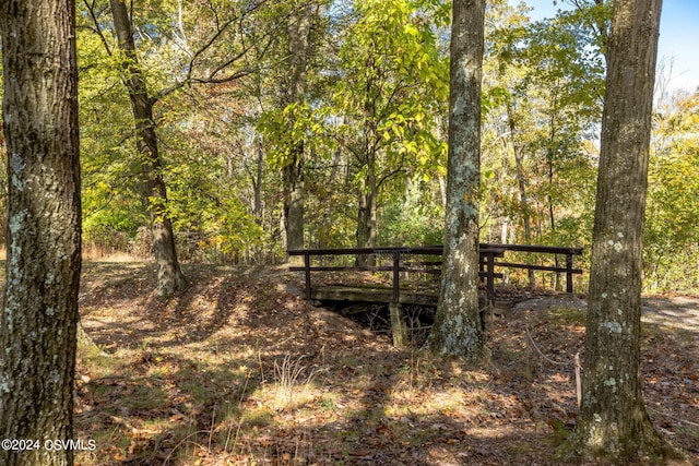 surrounding community featuring a forest view