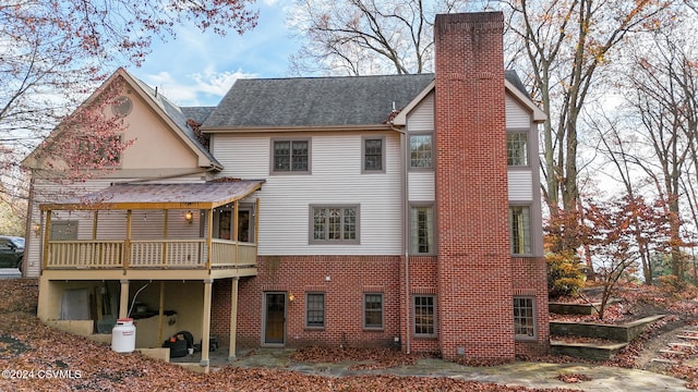 rear view of house featuring a patio