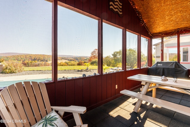 view of sunroom