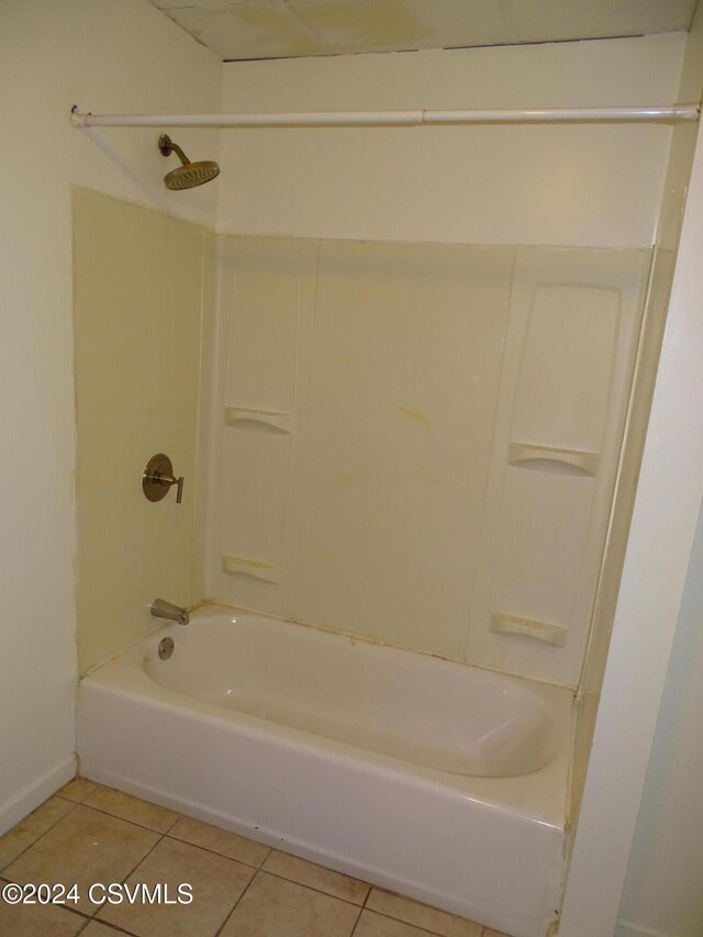 310 W 3rd St, Mount Carmel, PA 17851 - bathroom with tile patterned floors,  shower combination, and baseboards