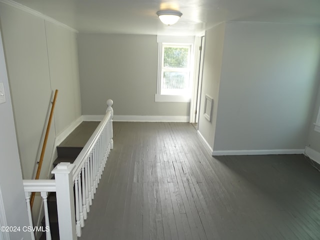 interior space featuring dark hardwood / wood-style flooring