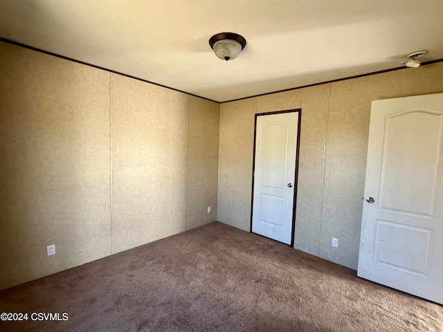 unfurnished bedroom with carpet floors