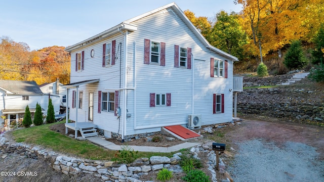 view of home's exterior featuring ac unit