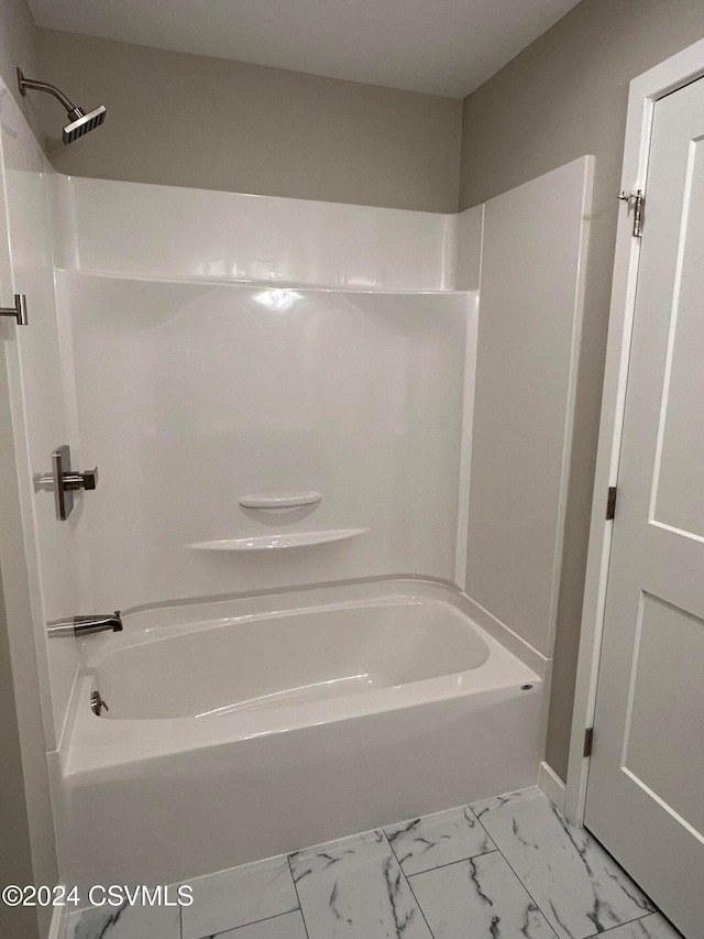 bathroom featuring bathing tub / shower combination