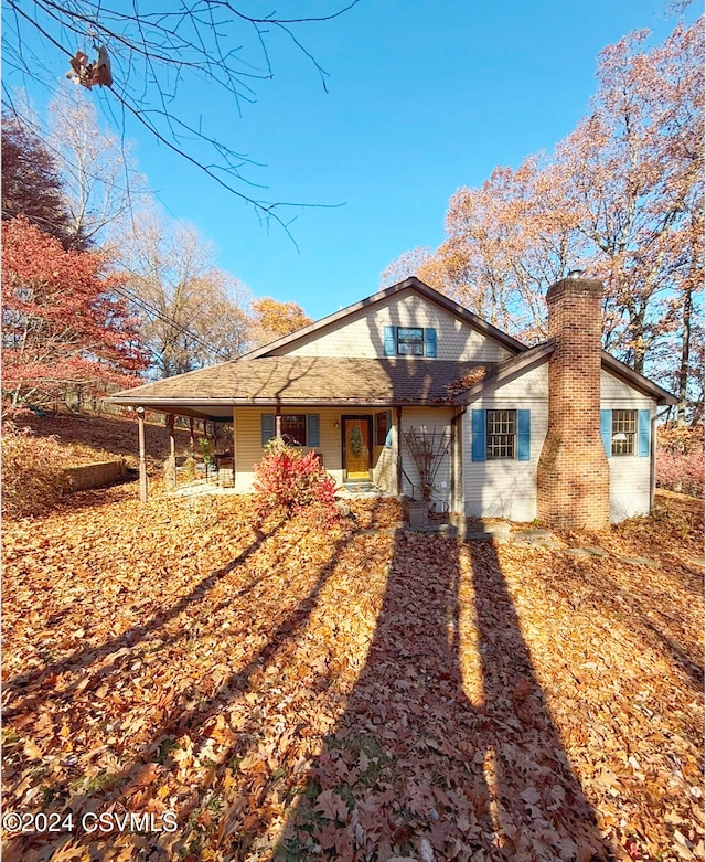 view of front of home