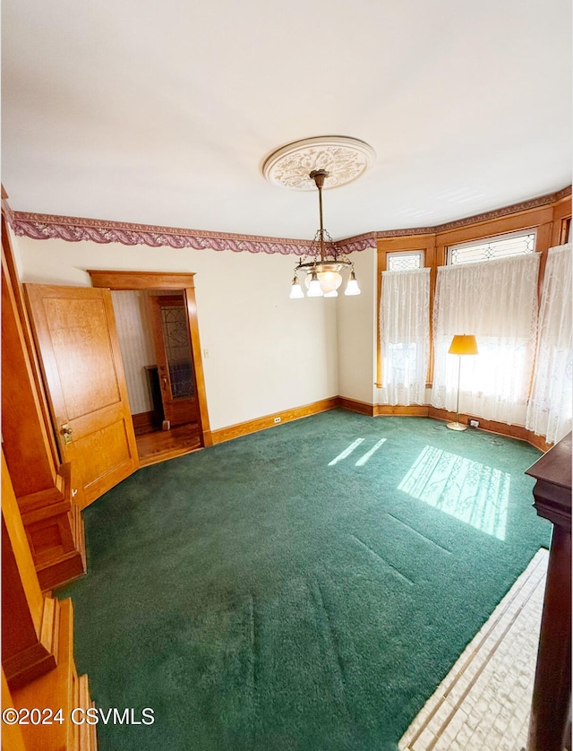 empty room featuring carpet floors