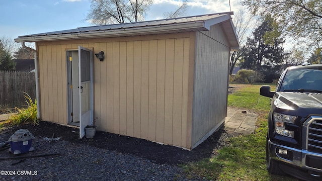 view of outbuilding