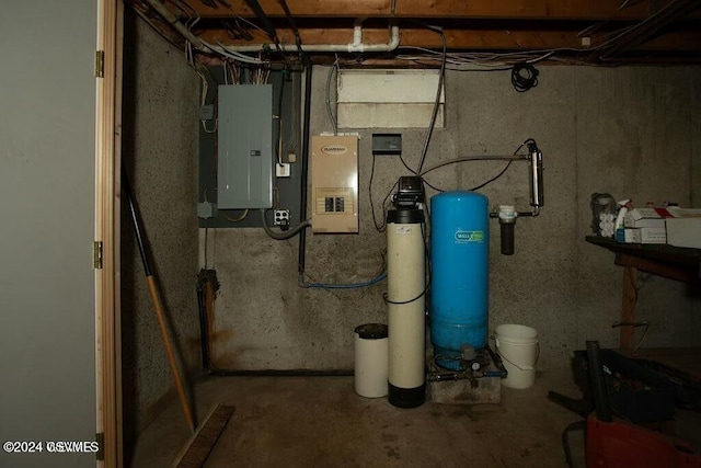 utility room with electric panel