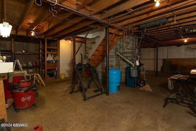 view of basement