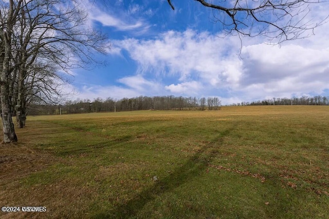 view of yard featuring a rural view