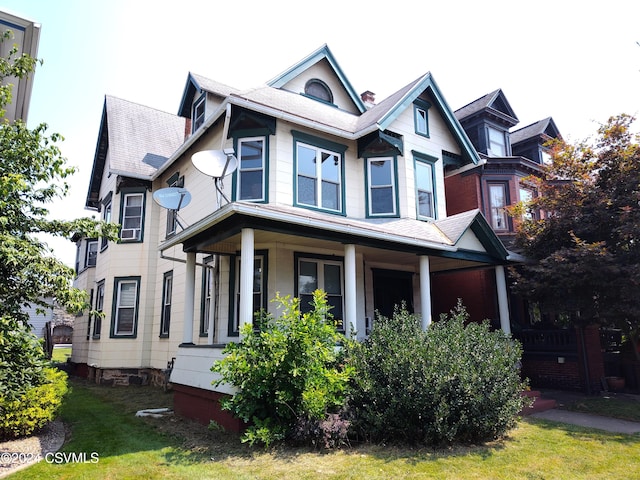 view of front of house with covered porch