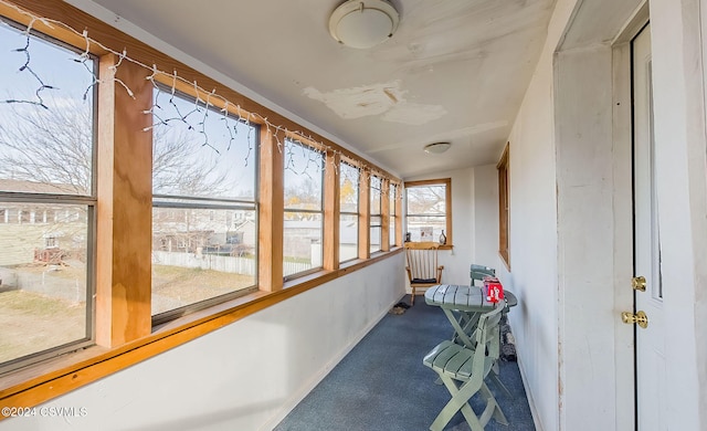 view of sunroom