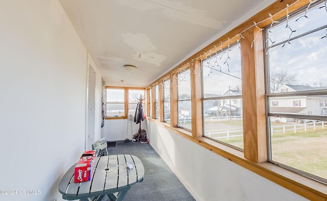 view of sunroom