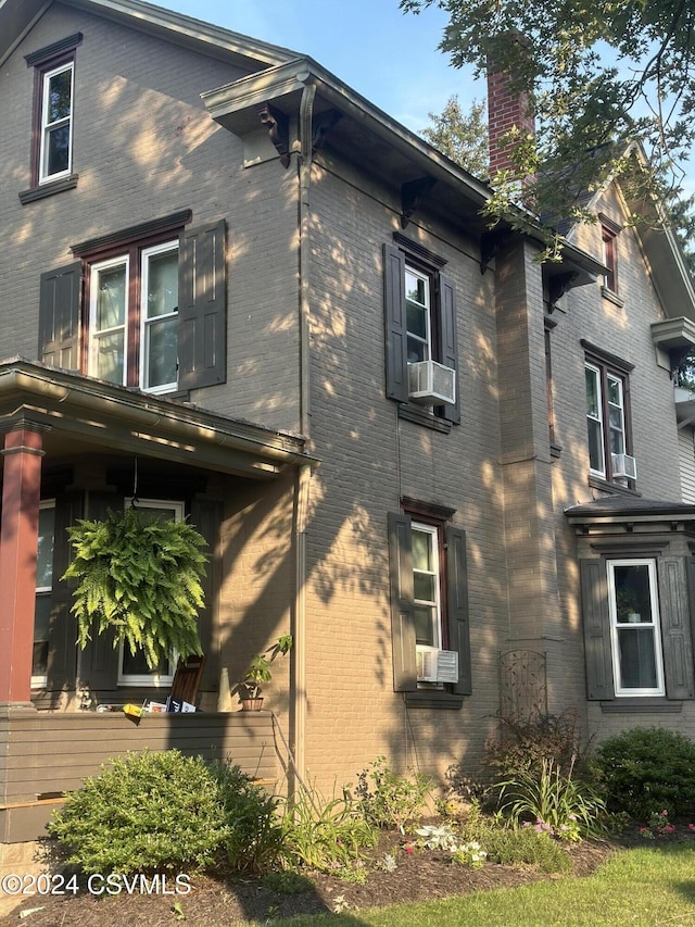 view of property exterior featuring cooling unit