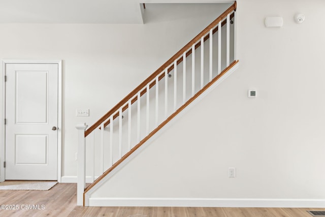 151 Hillside Ave, Elysburg, PA 17824 - stairway featuring wood finished floors